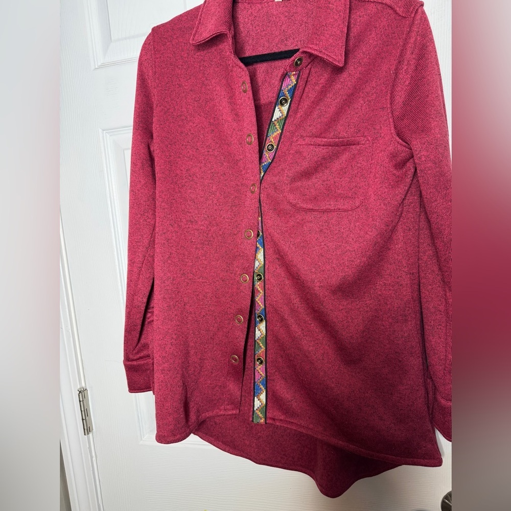 Soft Surroundings Women's Willow Fleece Shacket Shirt‎ Jacket  Size M - Picture 10 of 10